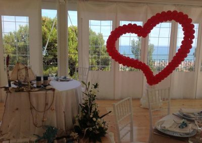 Balloon art matrimonio